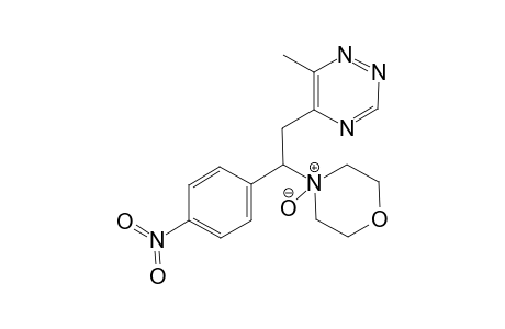 4-[2-(6-methyl-1,2,4-triazin-5-yl)-1-(4-nitrophenyl)ethyl]-4-oxidanidyl-morpholin-4-ium