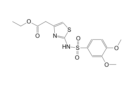4-thiazoleacetic acid, 2-[[(3,4-dimethoxyphenyl)sulfonyl]amino]-, ethyl ester
