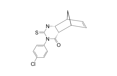 3-(Para-chlorophenyl)-2-thioxo-2,3,R-4a,trans-5,trans-8,cis-8a-hexahydro-5,8-methanoquinazolin-4(1H)-one
