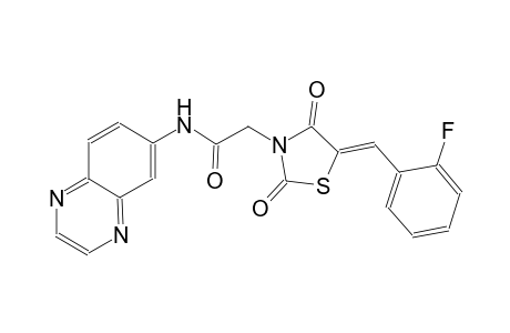 3-thiazolidineacetamide, 5-[(2-fluorophenyl)methylene]-2,4-dioxo-N-(6-quinoxalinyl)-, (5Z)-