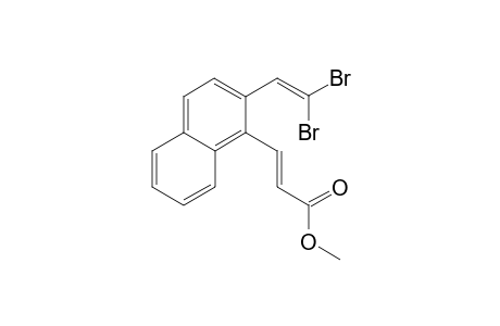 (E)-methyl 3-(2-(2,2-dibromovinyl)naphthalen-1-yl)acrylate