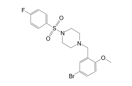 piperazine, 1-[(5-bromo-2-methoxyphenyl)methyl]-4-[(4-fluorophenyl)sulfonyl]-