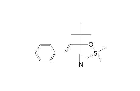 2-tert-Butyl-4-phenyl-2-(trimethylsiloxy)-3-butennitril