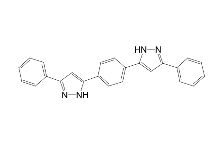 3-Phenyl-5-[4-(3-phenyl-1H-pyrazol-5-yl)phenyl]-1H-pyrazole