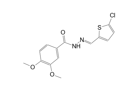 N'-[(E)-(5-chloro-2-thienyl)methylidene]-3,4-dimethoxybenzohydrazide