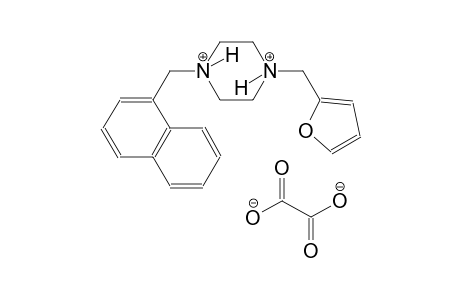 1-(2-furylmethyl)-4-(1-naphthylmethyl)piperazinediium oxalate