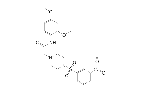 1-piperazineacetamide, N-(2,4-dimethoxyphenyl)-4-[(3-nitrophenyl)sulfonyl]-