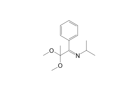 N-(2,2-Dimethoxy-1-phenyl-1-propylidene)isopropylamine