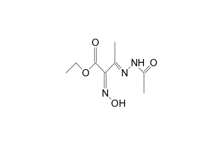 ethyl 2-hydroxyimino-3-acetylhydrazonobutanoate