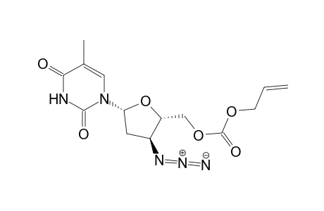 [(2S,3S,5R)-3-azido-5-(5-methyl-2,4-dioxopyrimidin-1-yl)oxolan-2-yl]methyl prop-2-enyl carbonate