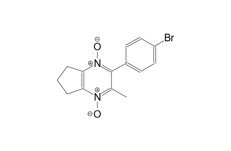 5H-cyclopenta[b]pyrazine, 2-(4-bromophenyl)-6,7-dihydro-3-methyl-, 1,4-dioxide