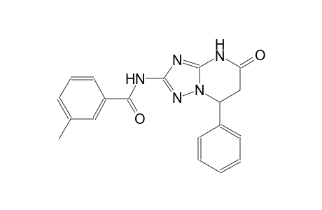 3-methyl-N-(5-oxo-7-phenyl-4,5,6,7-tetrahydro[1,2,4]triazolo[1,5-a]pyrimidin-2-yl)benzamide