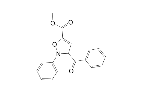 5-Isoxazolecarboxylic acid, 3-benzoyl-2,3-dihydro-2-phenyl-, methyl ester
