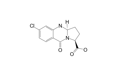 6-Chloro-9-oxo-1,2,3,3a,4,9-hexahydropyrrolo[2,1-b]quinazoline-1-carboxylic acid