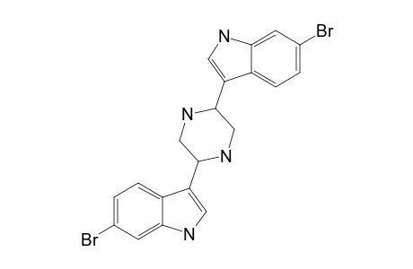 2,5-BIS-(6'-BROMO-3'-INDOLYL)-PIPERAZINE