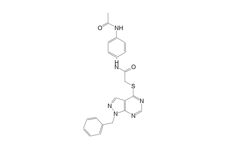 N-[4-(acetylamino)phenyl]-2-[(1-benzyl-1H-pyrazolo[3,4-d]pyrimidin-4-yl)sulfanyl]acetamide