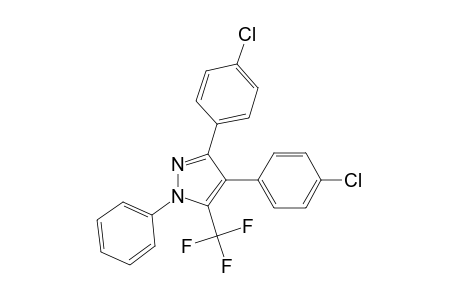 3,4-bis(4-chlorophenyl)-1-phenyl-5-(trifluoromethyl)pyrazole