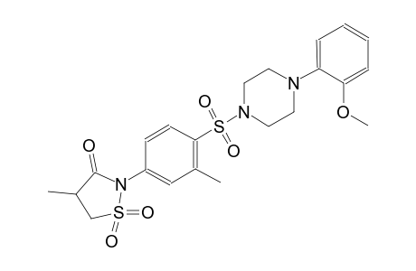 3-isothiazolidinone, 2-[4-[[4-(2-methoxyphenyl)-1-piperazinyl]sulfonyl]-3-methylphenyl]-4-methyl-, 1,1-dioxide