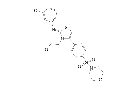 2-(2-[(3-chlorophenyl)imino]-4-[4-(4-morpholinylsulfonyl)phenyl]-1,3-thiazol-3(2H)-yl)ethanol
