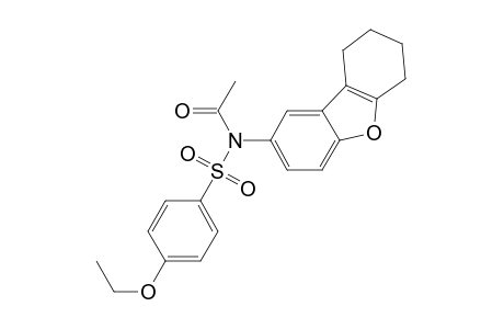 N-(4-ethoxyphenyl)sulfonyl-N-(6,7,8,9-tetrahydrodibenzofuran-2-yl)acetamide