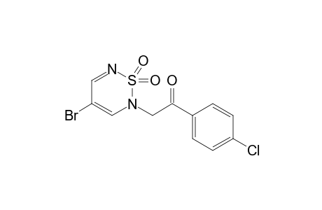 4-Bromo-2-(4'-chlorophenacyl)-1,2,6-thiadiazine - 1,1-dioxide