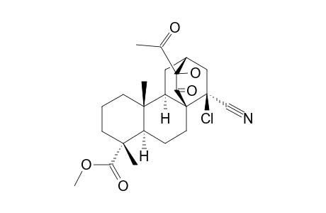 METHYL-(4-ALPHA,13R,15-ALPHA)-13-ACETYL-15-CHLORO-15-CYANO-13-HYDROXY-14-OXO-17,19-DINORATISAN-4-CARBOXYLATE