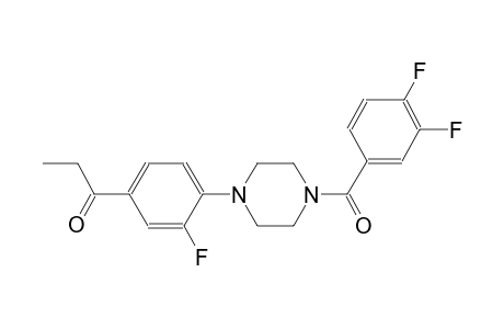 1-(4-[4-(3,4-Difluorobenzoyl)-1-piperazinyl]-3-fluorophenyl)-1-propanone