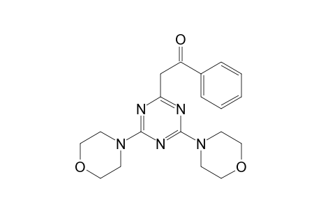 2-(4,6-dimorpholin-4-yl-1,3,5-triazin-2-yl)-1-phenyl-ethanone