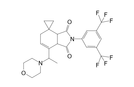 5-[1'-(Morpholin-4"-yl)ethyl]-2-[bis(3"',5"'-trifluoromethyl)phenylspiro[cyclopropane-1',4-(3a,4,7,7a-tetrahydroisoindole)]-1,3-dione isomer