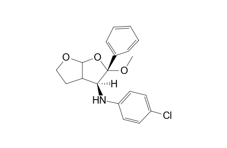 t-3-(4-Chlorophenyl)amino-r-2-methoxy-2-phenyl-2,3,3a,4,5,6a-hexahydrofuro[2,3-b]furan