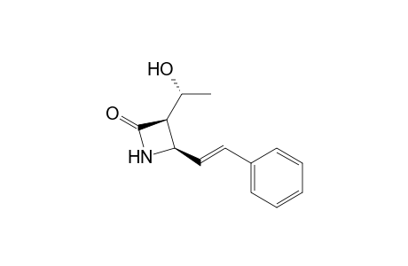 (1'R*,3R'*,4R*)-3-(1'-Hydroxyethyl)-4-(2'-phenylethenyl)azetidin-2-one