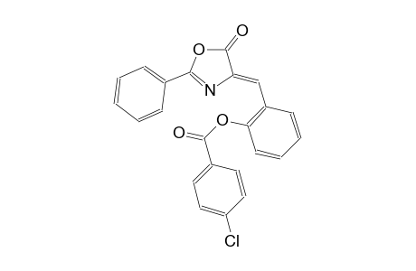 benzoic acid, 4-chloro-, 2-[(Z)-(5-oxo-2-phenyl-4(5H)-oxazolylidene)methyl]phenyl ester