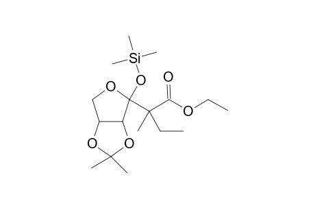(2RS)-Ethyl 2-deoxy-2-C-ethyl-4,5-O-isopropylidene2-C-methyl-3-O-trimethylsilyl-3,6-furanso-3-hexulosonate
