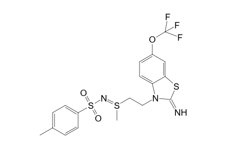 2-Imino-5-trifluoromethoxy1-[S-[methyl(tosyl)imino]thioethyl]benzothiazole