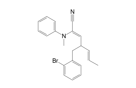 (2Z,5E)-4-(2-bromobenzyl)-2-(N-methylanilino)hepta-2,5-dienenitrile