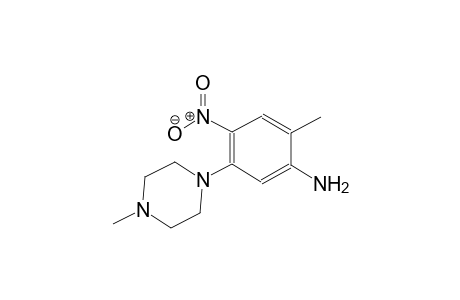 benzenamine, 2-methyl-5-(4-methyl-1-piperazinyl)-4-nitro-