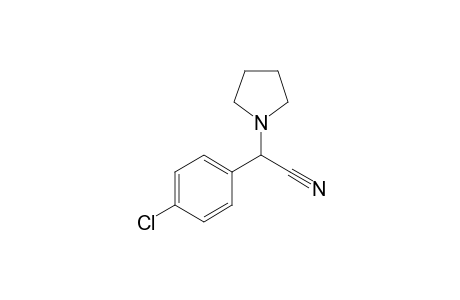 2-(Pyrrolidin-1-yl)-2-(4-chlorophenyl)acetonitrile