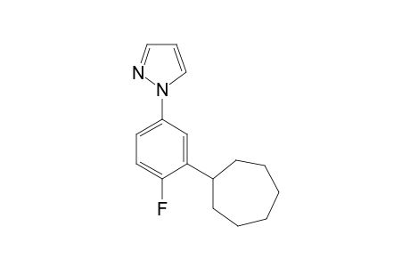 1-(3-Cycloheptyl-4-fluorophenyl)-1H-pyrazole