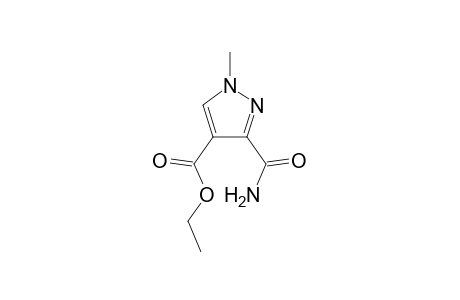 1H-Pyrazole-4-carboxylic acid, 3-(aminocarbonyl)-1-methyl-, ethyl ester