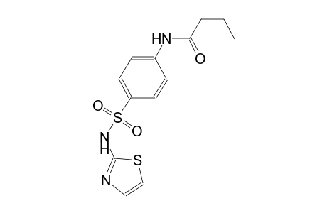 N-{4-[(1,3-thiazol-2-ylamino)sulfonyl]phenyl}butanamide