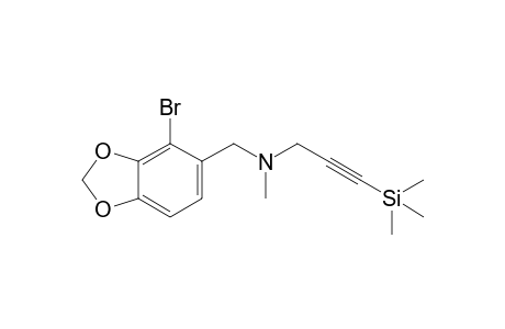 2-Bromo-N-methyl-N-(3-trimethylsilyl-2-propynyl)piperonylamine