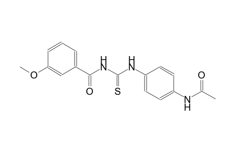 N-[4-({[(3-methoxybenzoyl)amino]carbothioyl}amino)phenyl]acetamide