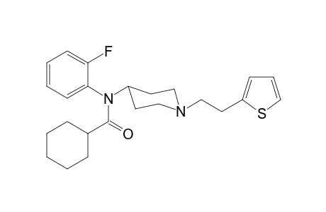 N-2-Fluorophenyl-N-(1-[2-(thiophen-2-yl)ethyl]piperidin-4-yl)cyclohexanecarboxamide