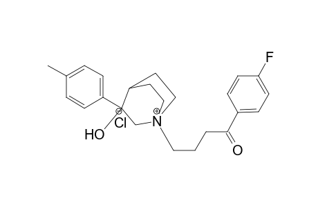 3-p-methylphenyl-3-hydroxy-N-(4'-p-fluorophenyl-4'-oxobutyl)quinuclidinium chloride