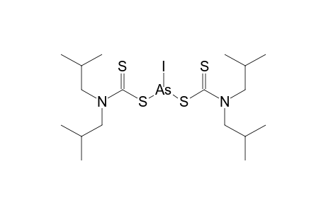 Bis[(diisobutylamino)carbothioyl]dithioiodidoarsenite