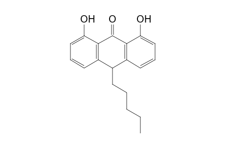 1,8-dihydroxy-10-pentylanthrone