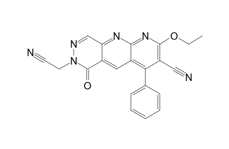 2-Ethoxy-6,7-dihydro-7-cyanomethyl-6-oxo-4-phenylpyridazino[4,5-b][1,8]naphthyridine-3-carbonitrile