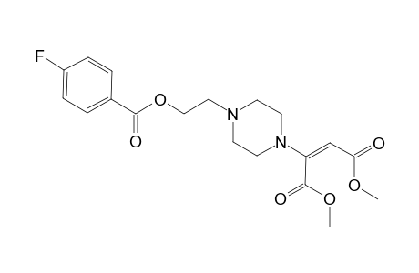 1-[2-(4-Fluorobenzoyloxyl)eth-1-yl]-4-[(E)-1,2-(dimethoxycarbonyl)ethen-1-yl]piperazine