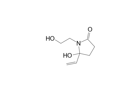 5-Hydroxy-1-(2'-hydroxyethyl)-5-vinylpyrrolidin-2-one