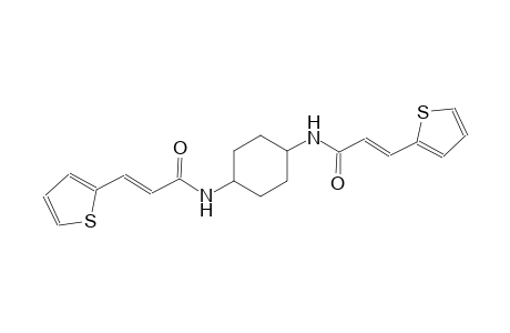 (2E)-3-(2-thienyl)-N-(4-{[(2E)-3-(2-thienyl)-2-propenoyl]amino}cyclohexyl)-2-propenamide